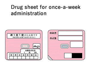 每周服用一次的药物纸页